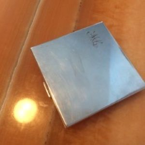 antique clearview sterlingsilver powder/mirrorcase